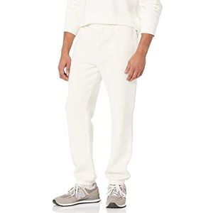 Amazon Essentials Men's Fleece joggingbroek met gesloten manchetten (verkrijgbaar in grote en lange maten), Gebroken wit, XL