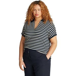 Poloshirt - Dark Night Navy/Calico Streep - Korte Mouwen - Polokraag