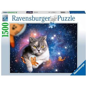 Ravensburger Puzzle 17439 Katzen fliegen im Weltall - 1500 Teile Puzzle für Erwachsene und Kinder ab 14 Jahren