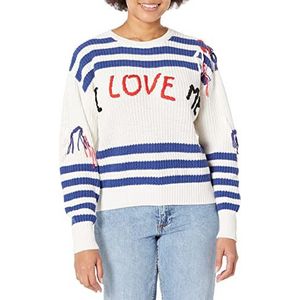 Desigual Dames JERS_i Love Sweatshirt, wit, XS