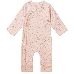 Noppies Baby Unisex Playsuit Nuuk Long Sleeve Allover Print, Rose Smoke - P778, 74 cm