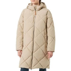 camel active Gewatteerde damesjas van gerecycled polyester, beige, 46
