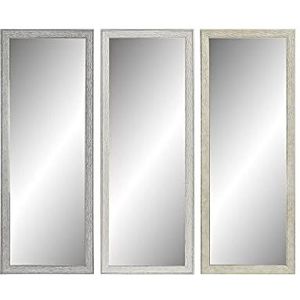 DKD Home Decor Wandspiegel van glas grijs beige polystyreen (36 x 2 x 95,5 cm) (3-delig) (referentie: S3019347)