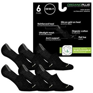 GSA 8119104-50 ORGANICPLUS[+] Sokken / 6-pack herensokken wit-grijs-zwart maat 43-46