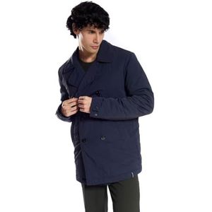 ICEPORT Gewatteerde herenjas MR. PEACOAT BLAUW