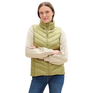 TOM TAILOR Damesvest met opstaande kraag, 35768 - Dark Sage, XL