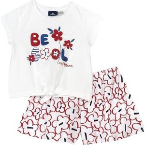 Chicco 2-Delige Set Van T-Shirt En Korte Broek meisjes, Rosso, 5A, Design in Italië