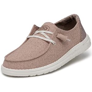 Hey Dude Wendy Woven Moc Toe Schoenen voor dames, roze (blush), 42 EU