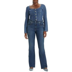 Levi's dames Jeans 725 High Rise Bootcut, Blue Wave Dark, 27W / 34L