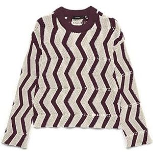 VERO MODA Vmlibra Ls O-Neck Pullover Bf, Winetasting, S