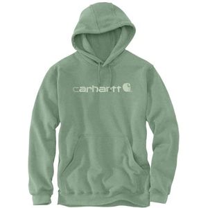 Carhartt, Heren losse pasvorm middelzwaar logo grafisch sweatshirt, Loden Frost Heather, XS