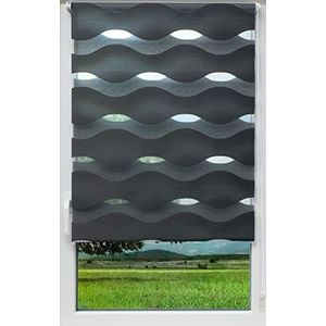 Sunlines as Klemmfix, grijs, 100 x 150 dubbel rolgordijn, PES, 100 x 150 cm