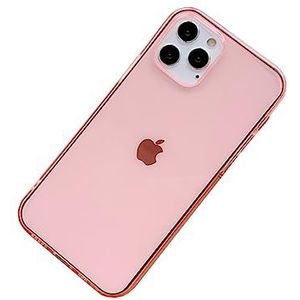 WDTURNS Zachte transparante beschermhoes voor iPhone 14 Pro, [camerabescherming], ultradunne siliconen hoes [militaire bescherming], beschermhoes voor iPhone 14 Pro voor mannen en vrouwen, roze