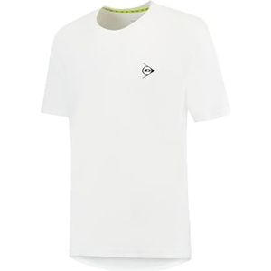 DUNLOP Club T-Shirt Met Ronde Hals voor Heren, Wit, XS