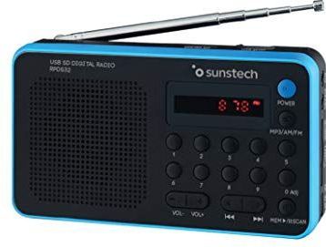 Sunstech - MIRA - Draagbare Digitale Radio - AM / FM - USB - MicroSD