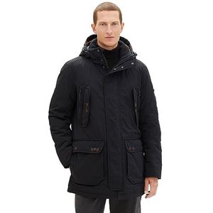 TOM TAILOR Winterparka voor heren met afneembare capuchon, 29999 - Black, M