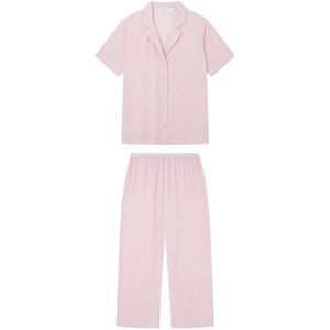 Women'secret Ecovero damespyjama met strepen, roze, Tender Roze, M