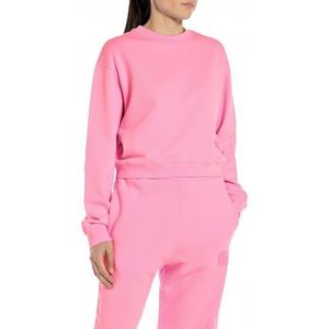 Replay Cropped capuchontrui voor dames, 367 Candy Pink, XS