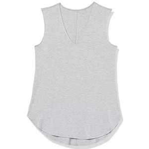Amazon Essentials Dames Jersey Standard-Fit V-hals Tanktop (voorheen Daily Ritual), lichtgrijs Heather, XS