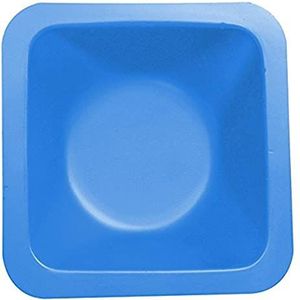 Heathrow Scientific HD120224 Wasschaaltjes, standaard, antistatisch, polystyreen, 140 mm lengte x 140 mm breedte x 22 mm diepte, blauw (500 stuks)