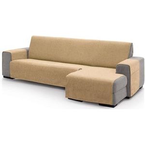 ECOMMERC3 Chaise longue-bankhoes voor hoekdeel rechts, afmeting rugleuning: 280 cm, goudkleurig, zacht, 100% Made in Spain