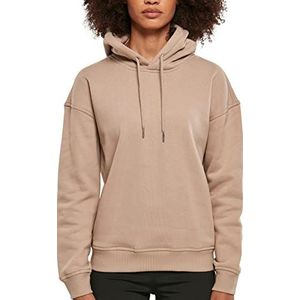 Urban Classics Dames Dames Dames Organic Hoody Trui met Capuchon, Softtaupe, XS