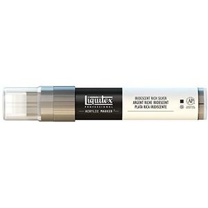 Liquitex 4610239 Professional Paint Acryl - Marker acrylverf, lichtecht - Brede punt - 8-15mm, Iridescent Richt Silver