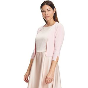 Vera Mont Gebreide damesbolero met lange mouwen, roze, L