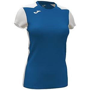 Joma 2XS Record II T-shirt met korte mouwen, uniseks, volwassenen, koningsblauw, wit