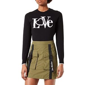 Love Moschino Flared Skirt Rock, groen, 42 voor dames