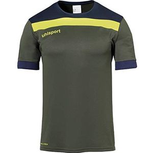 Uhlsport Offense 23 T-shirt met korte mouwen voor heren, dark olijf/navy/Am, 164