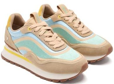 GIOSEPPO Monkton Sneakers - Beige - Uitneembaar Anatomisch Voetbed - EVA-Tussenzool - Hielstabilisator