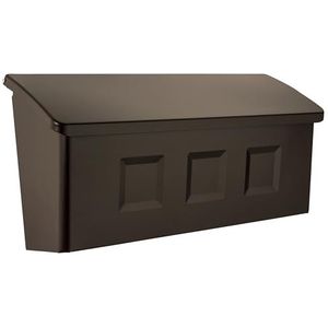 ARCHITECTURAL MAILBOXES 2689RZ Wayland wandhouder brievenbus, brons gewreven, S