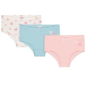 SALT AND PEPPER BY KIDS PARK Meisjesslipjes, 3-delige set met vlindermotief, hipsterbroekje, multi, 104/110 stuks, Meerkleurig, 104-110