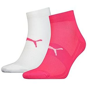 PUMA Sportsokken (2 stuks) voor heren, Veelkleurig (Roze Wit 094), 43 EU