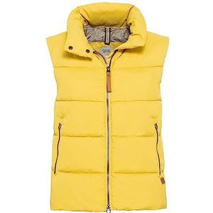 camel active Korte cropped gewatteerde bodywarmer voor dames, geel, 36