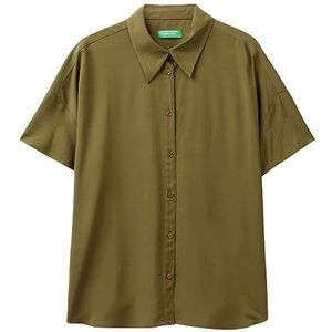 United Colors of Benetton dames overhemd, legergroen 313, S