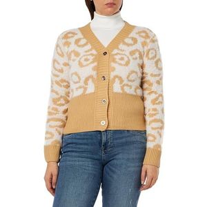 CARNEA Dames gebreide jas 11019364-CA04, wolwit lichtkamel, XS/S, Wolwit lichtkameel, XS/S