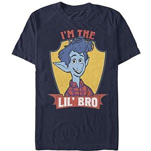 Pixar Unisex Onward-Lil Bro Organic Short Sleeve T-Shirt, Navy Blue, M, donkerblauw, M