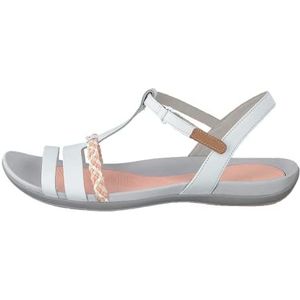 Clarks Tealite Grace sandalen met sleehak voor dames, Wit leder, 37 EU