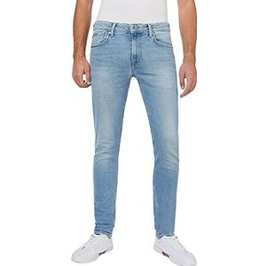 Pepe Jeans Finsbury T-shirt voor heren, Blauw (Denim-mn1), 40W / 34L