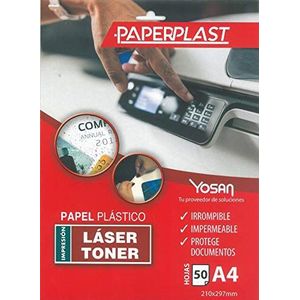 Bedrukbare kunststof in A-4 voor toner - laser (wit) 120 micron