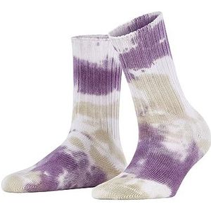 ESPRIT Dames Sokken Tennis Tie Dye W SO Katoen Gedessineerd 1 Paar, Wit (White 2000), 35-38