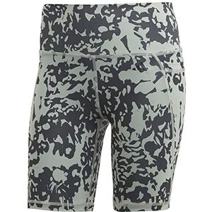 Adidas Kousen voor dames (1/2) Opt St Print Sh, zilvergroen/zwart, HT2168, S