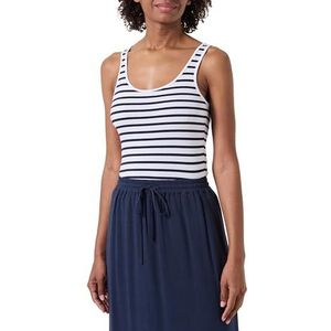 VERO MODA Vmmaxi My Soft Tank Stripe JRS Top voor dames, wit, M