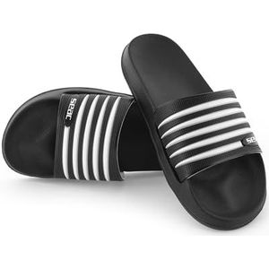 SEAC Zebra Sportschoenen voor zwembad en strand, uniseks, volwassenen, Wit Zwart, 42 EU