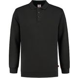 Tricorp 301016 Casual polokraag tailleband sweatshirt, wasbaar 60 °C, 70% katoen/30% polyester, 280 g/m², donkergrijs, maat XS