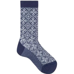 KUNERT Dames Sok Allover Flower Fashion gentian blue 39-42, gentian blue, 39-42 EU