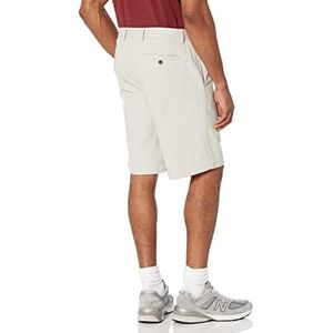 Amazon Essentials Men's Korte broek met binnenbeenlengte van 23 cm en klassieke pasvorm, Zilver, 34
