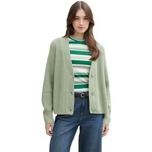TOM TAILOR Denim Cardigan gebreide jas voor dames, 13632 - Fresh Mint Green, XXL